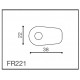 Adaptateurs de clignotants Rizoma pour carénage FR221