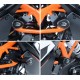 Tampons de protection KTM R&G Racing RC125 RC200 RC390
