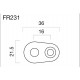 Adaptateurs de clignotants Rizoma pour carénage ou support FR231