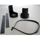 Protections de tubes de fourche ABS noir kit complet
