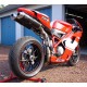 Coque arrière monoplace Ducati 848 1098 et 1198 peinte vue arrière