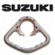 Poignées passager Suzuki couleur aluminium 