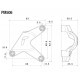 Protection de pompe à eau Rizoma Ducati PM506B dimensions