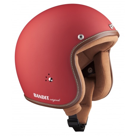 Casque Bandit Helmets Jet Original Rouge mat