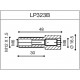 Adaptateur d'embout de guidon Rizoma pour guidon OEM LP323B dimensions