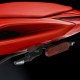 Support de plaque Rizoma Side ARM MV Agusta F3 800 Rosso avec catadioptre