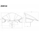 Saute vent Rizoma Streetfighter 955 V2 ZDM159AK dimensions