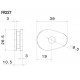 Adaptateurs de clignotants Rizoma FR227B dimensions