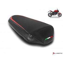 Housse passager Ducati Monster 937 et 950 Veloce bandes rouge
