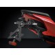 Support de plaque Rizoma Ducati Streetfighter V4 1100 PT542B monté avec support long